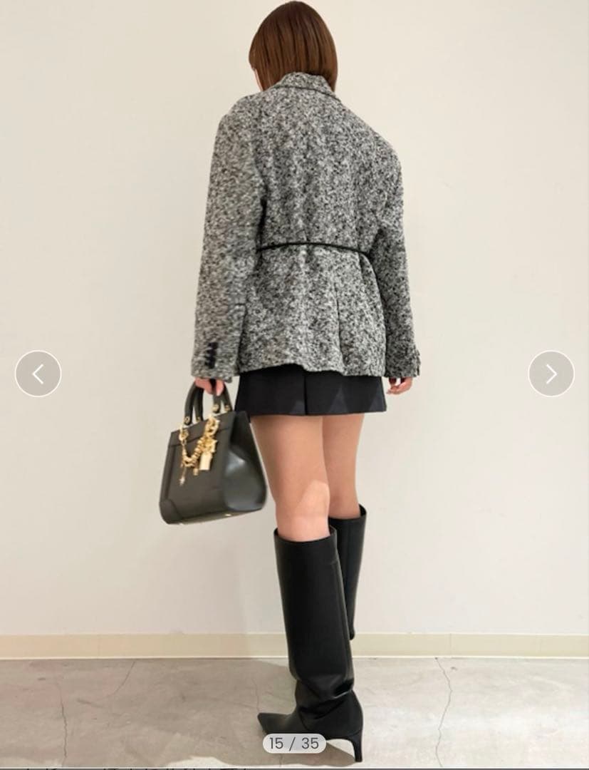 新品未使用　SNIDEL スナイデル　ベルテッドオーバーサイズジャケット