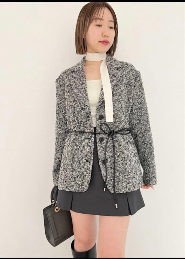 新品未使用　SNIDEL スナイデル　ベルテッドオーバーサイズジャケット