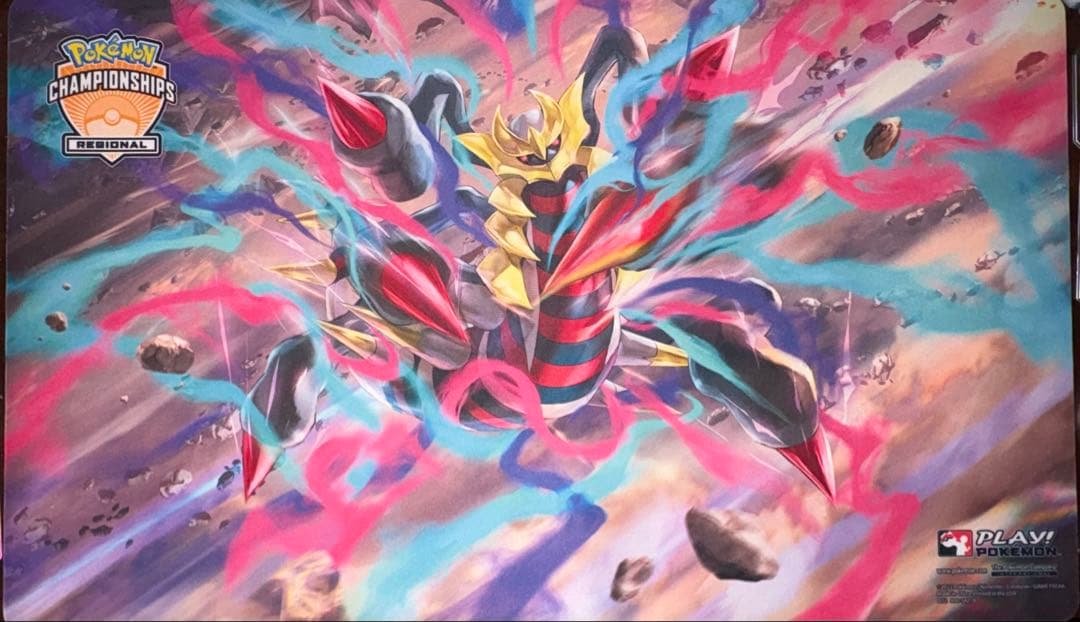 ポケモンカードゲーム ギラティナ プレイマット 海外Regional 使用済み