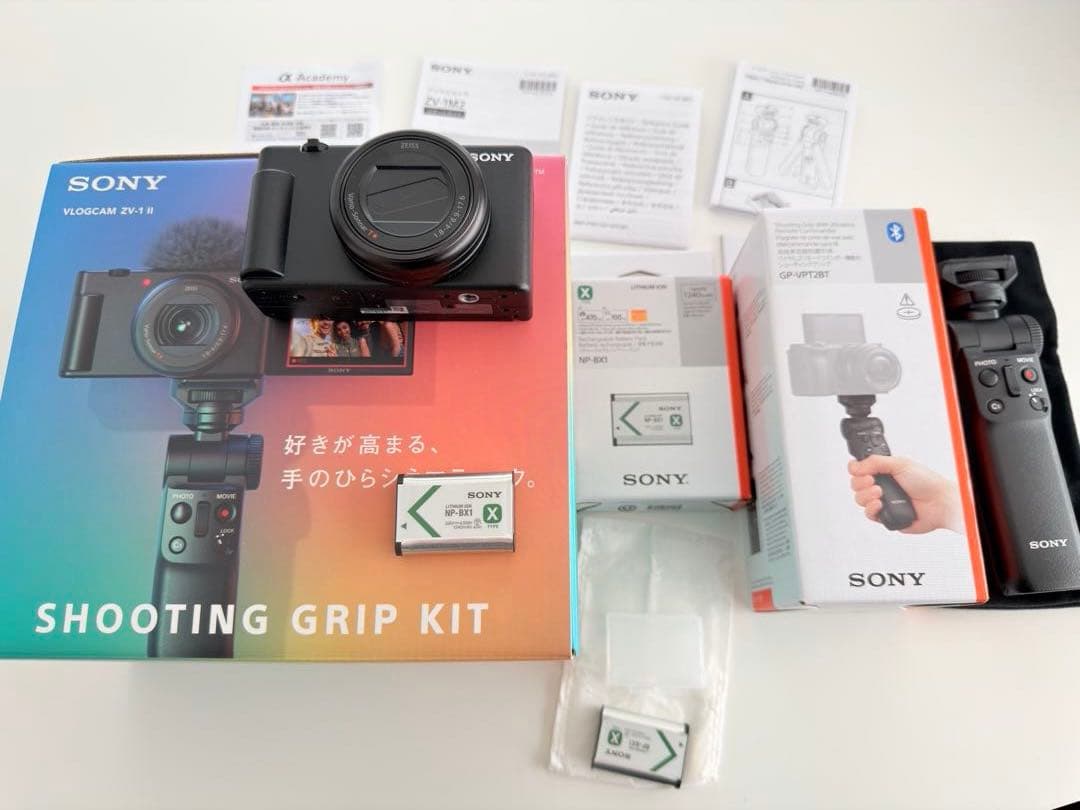 SONY VLOGCAM ZV-1IIシューティンググリップキットZV-1M2G