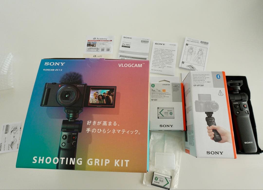 SONY VLOGCAM ZV-1IIシューティンググリップキットZV-1M2G