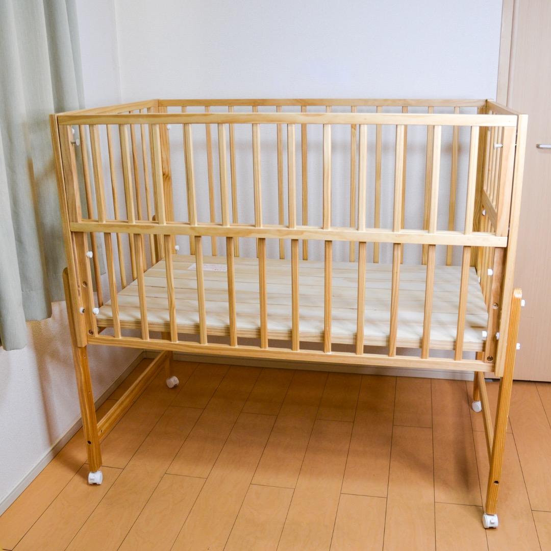 覚醒さん【良品】 トール Wオープン ベビーベッド yamatoya