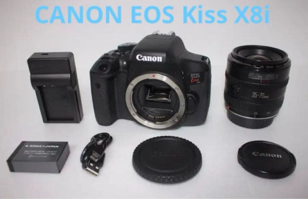 Wi-Fi＆動画　キャノン canon kiss x8i 標準レンズセット