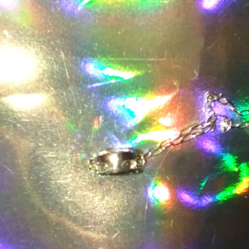 K18WGネックレス　ダイヤモンド0.2ct　綺麗なダイヤ