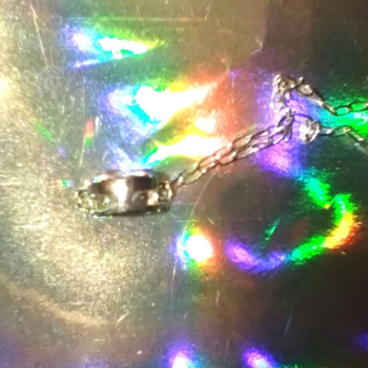 K18WGネックレス　ダイヤモンド0.2ct　綺麗なダイヤ