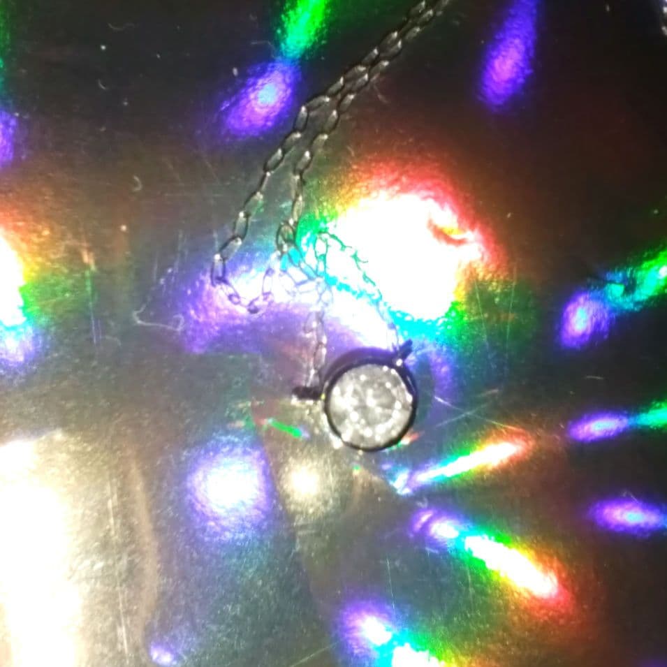 K18WGネックレス　ダイヤモンド0.2ct　綺麗なダイヤ