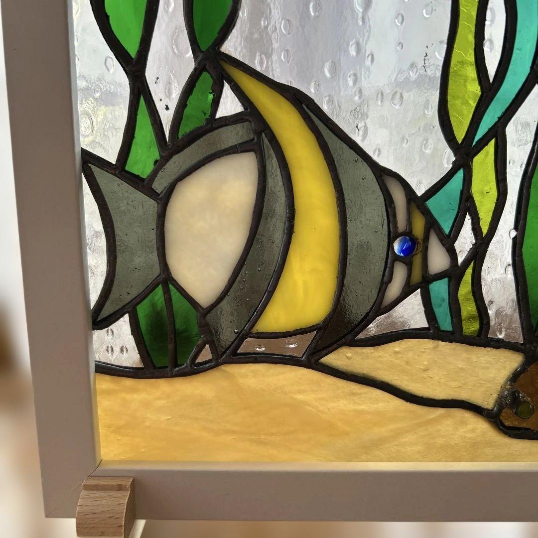 ステンドグラスパネルお魚ワールド