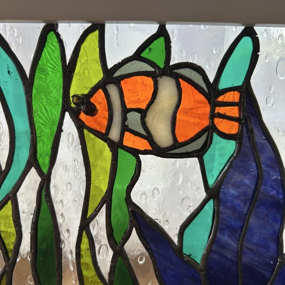 ステンドグラスパネルお魚ワールド