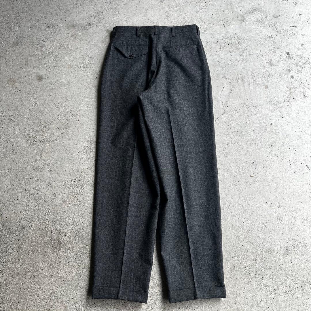 90's コムデギャルソンオム 田中オム 2タック ウールスラックス グレー