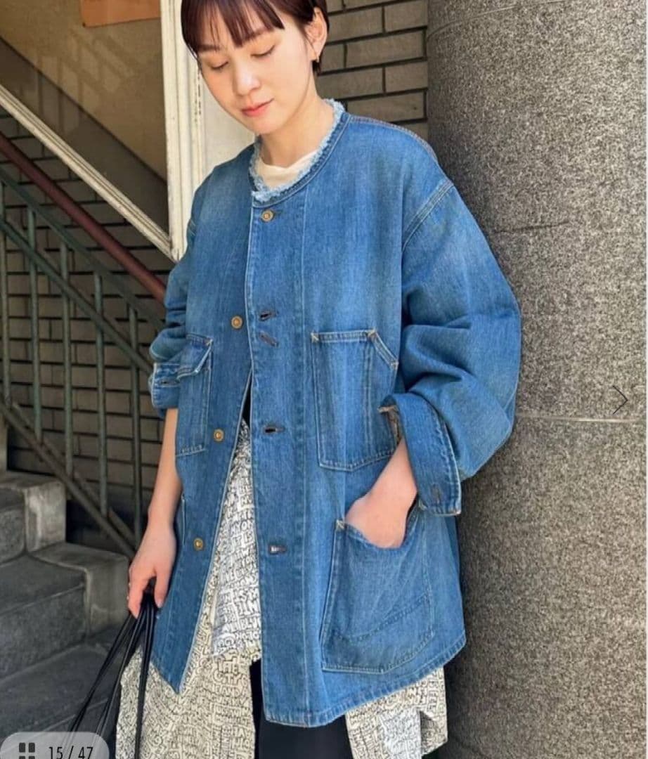 【タグ付き未使用】ジャーナルスタンダード　デニムカバーオール　ブルー