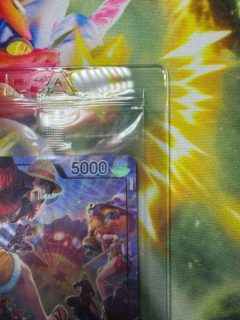 ワンピースカード ルフィ OP05-060 PSAマガジン プロモ　未開封