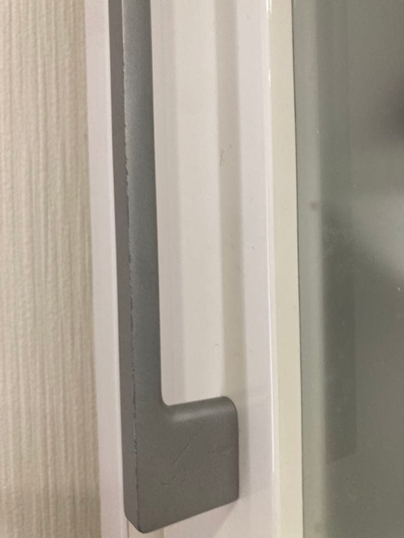 ニトリ　キッチンボード　上部ガラス扉付き