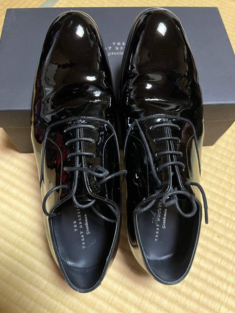 TREAT DRESSING ブラック ドレスシューズ 8 1/2