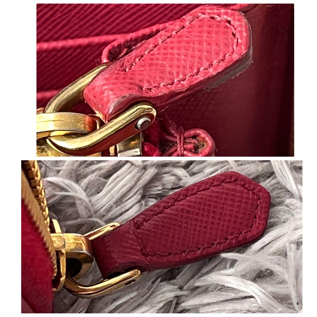 良品✨PRADA 大容量　長財布　オーガナイザー　サフィアーノ　メタルロゴ