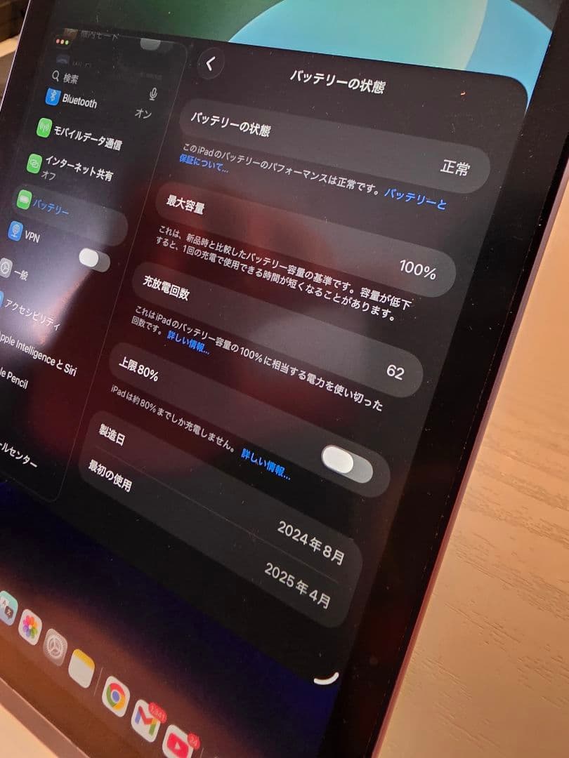 Apple iPad mini (A17 Pro) 本体