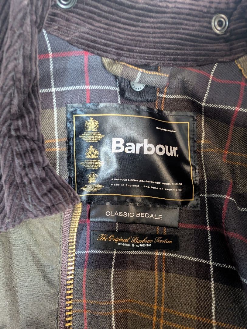 Barbour CLASSIC　BEDALE　オイルジャケット　オリーブ　34