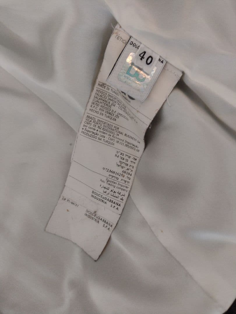 D＆G シングルライダースジャケット 40