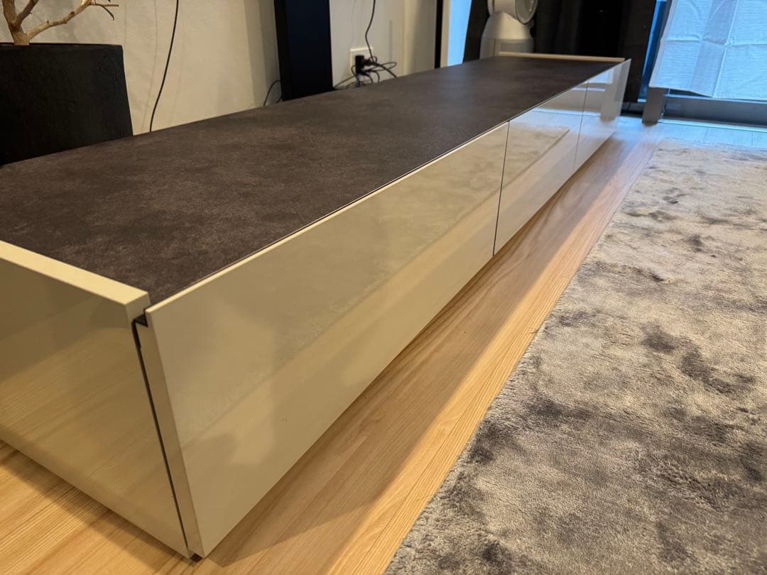 【美品】(送料込) パモウナ テレビボード 幅200cm W5V200