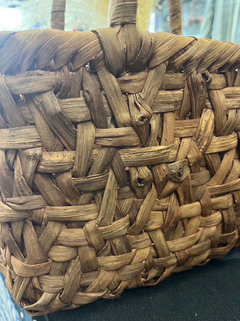 山葡萄　かごバッグ　乱れ編み