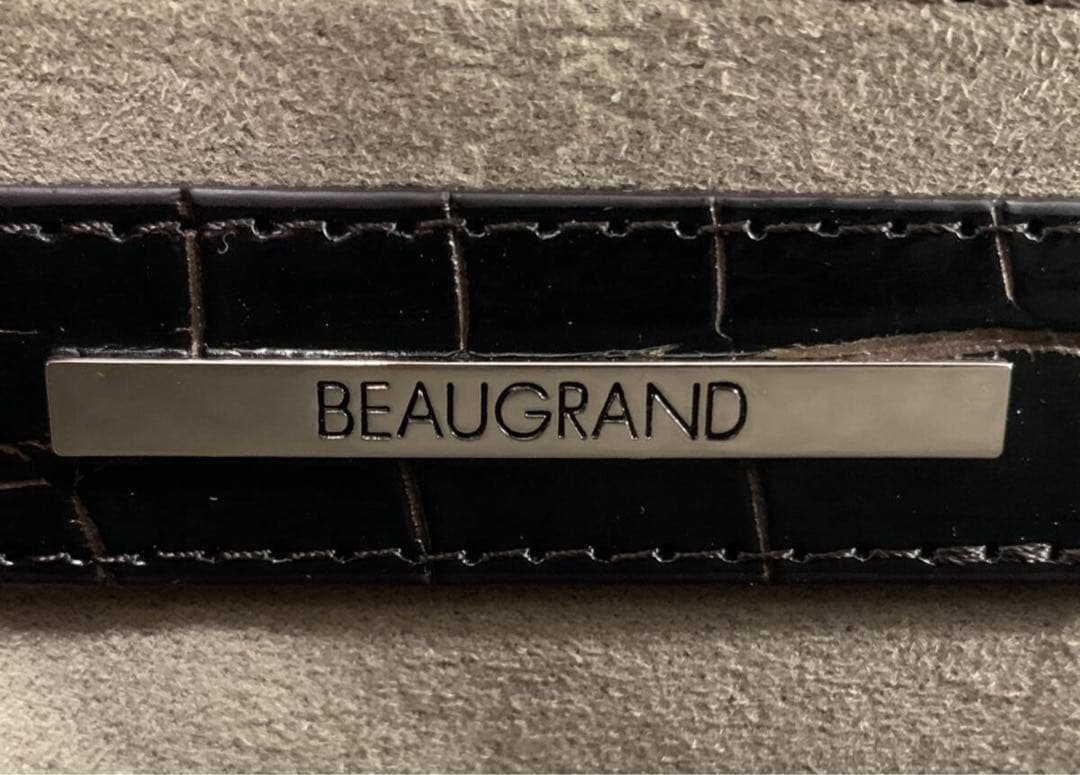 T03/201未使用ボーグランエキゾチックレザークロコダイルハンドバッグ