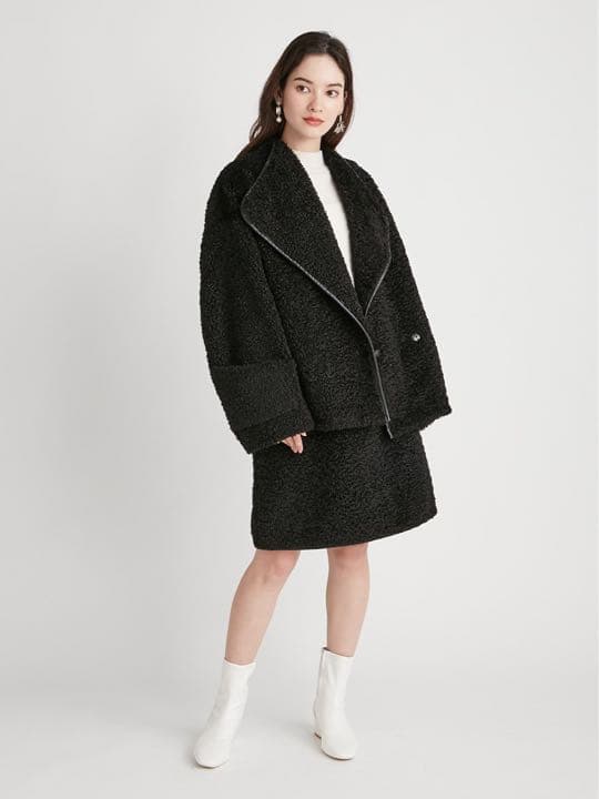 美品 セルフォード バリエーション ショートコート