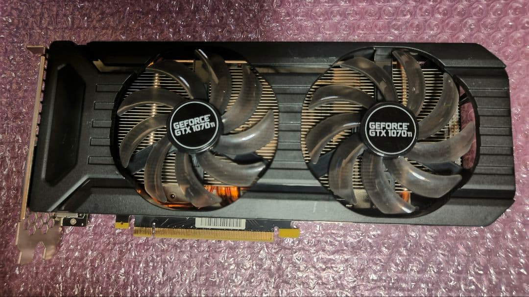 ジャンク PALIT GTX 1070ti DUAL 8G 動作確認済み ①