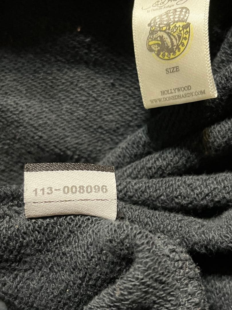 Don Ed Hardy スカルプリント パーカー