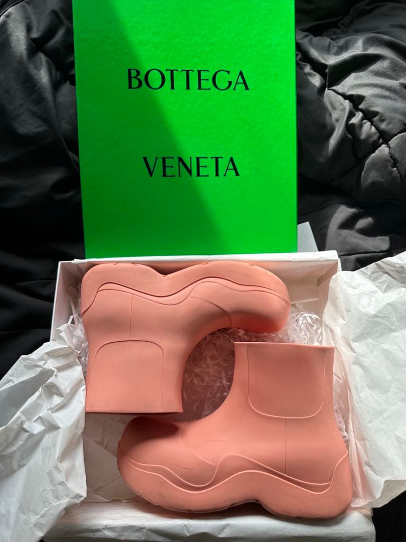 靴 Bottega Veneta puddle boots pink