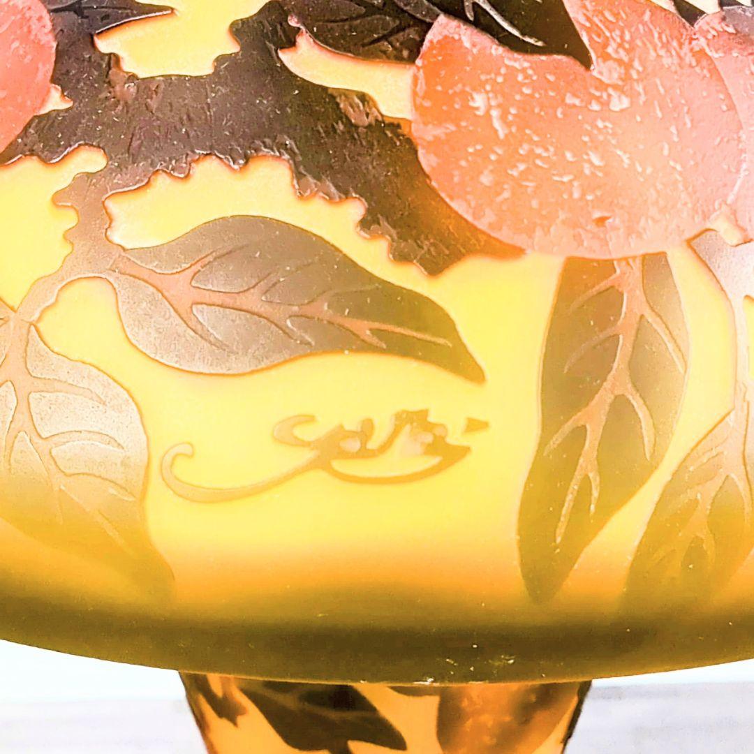 ガレ調　2灯式　アンティーク　テーブルランプ