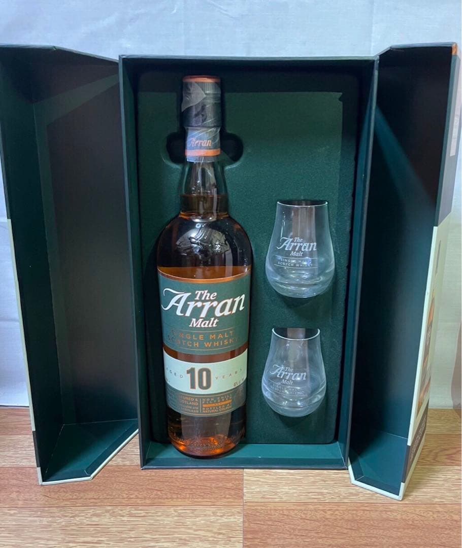 アラン10年 初期ボトル&旧ボトル&現行ボトル 専用グラス付き 3本