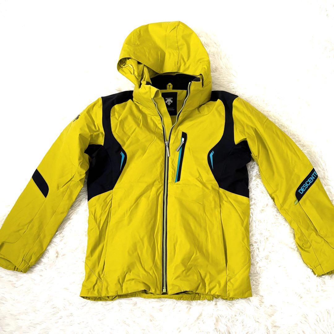 美品☆DESCENTE デサント スキーウェア　上下セット　上S 下M 黄色