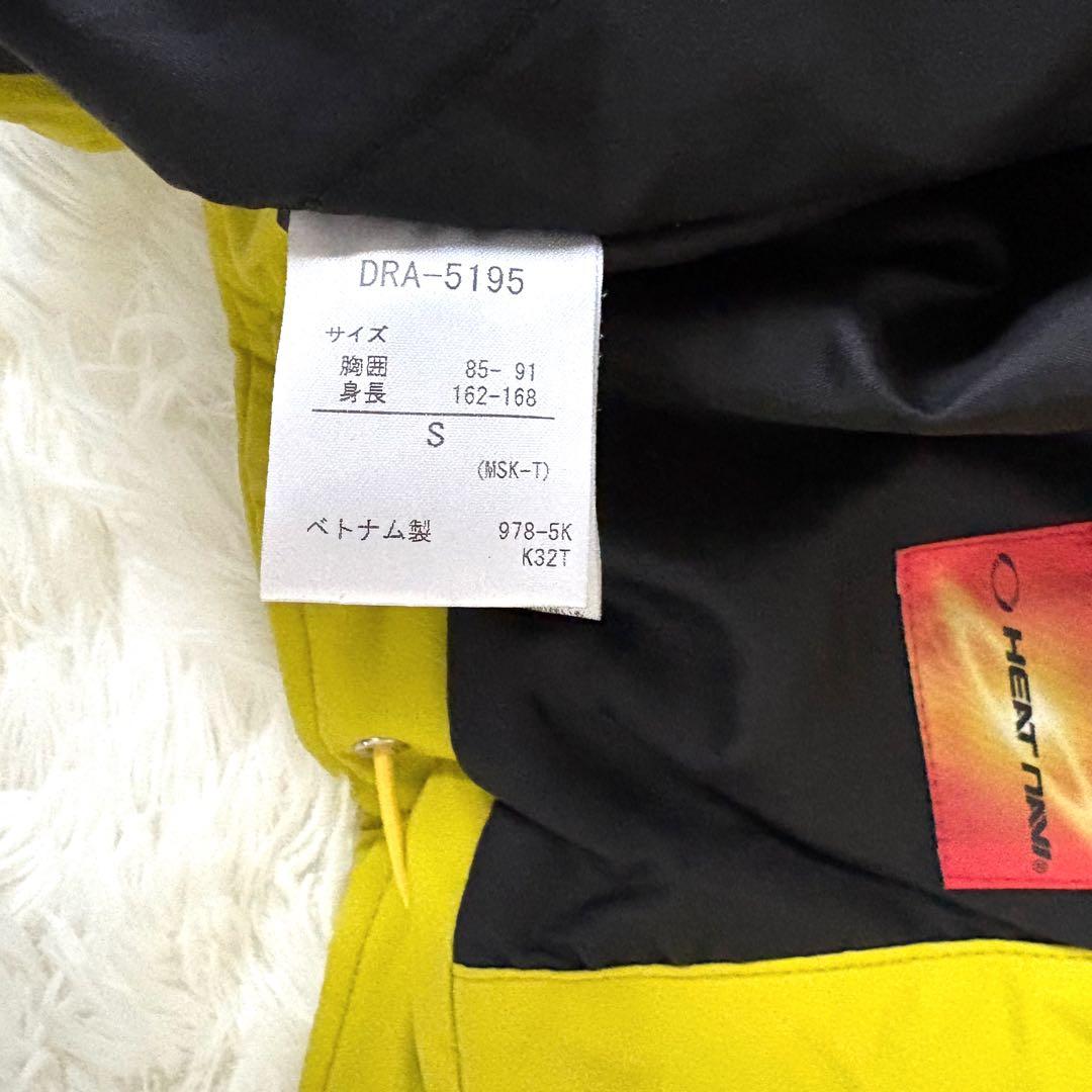 美品☆DESCENTE デサント スキーウェア　上下セット　上S 下M 黄色