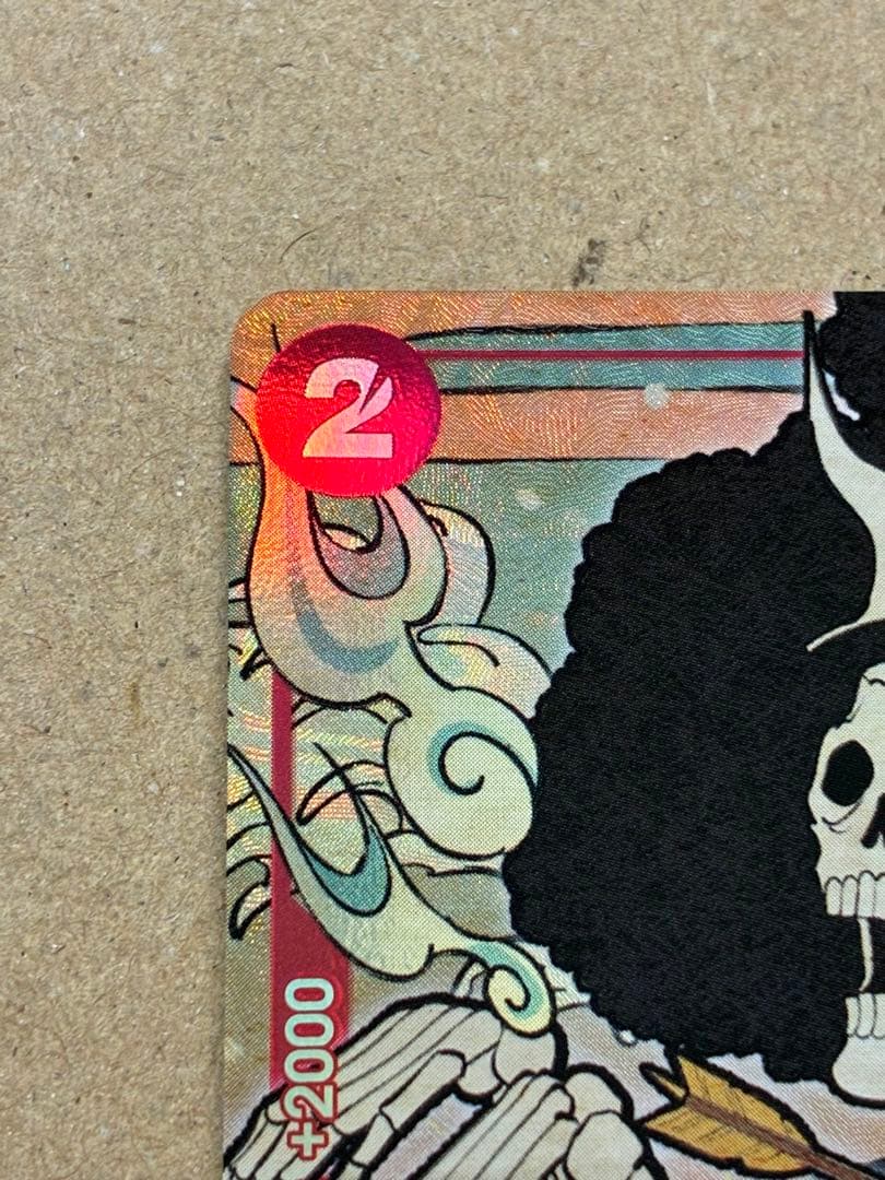 ワンピースカード　英語版　ブルック　1周年記念　浮世絵