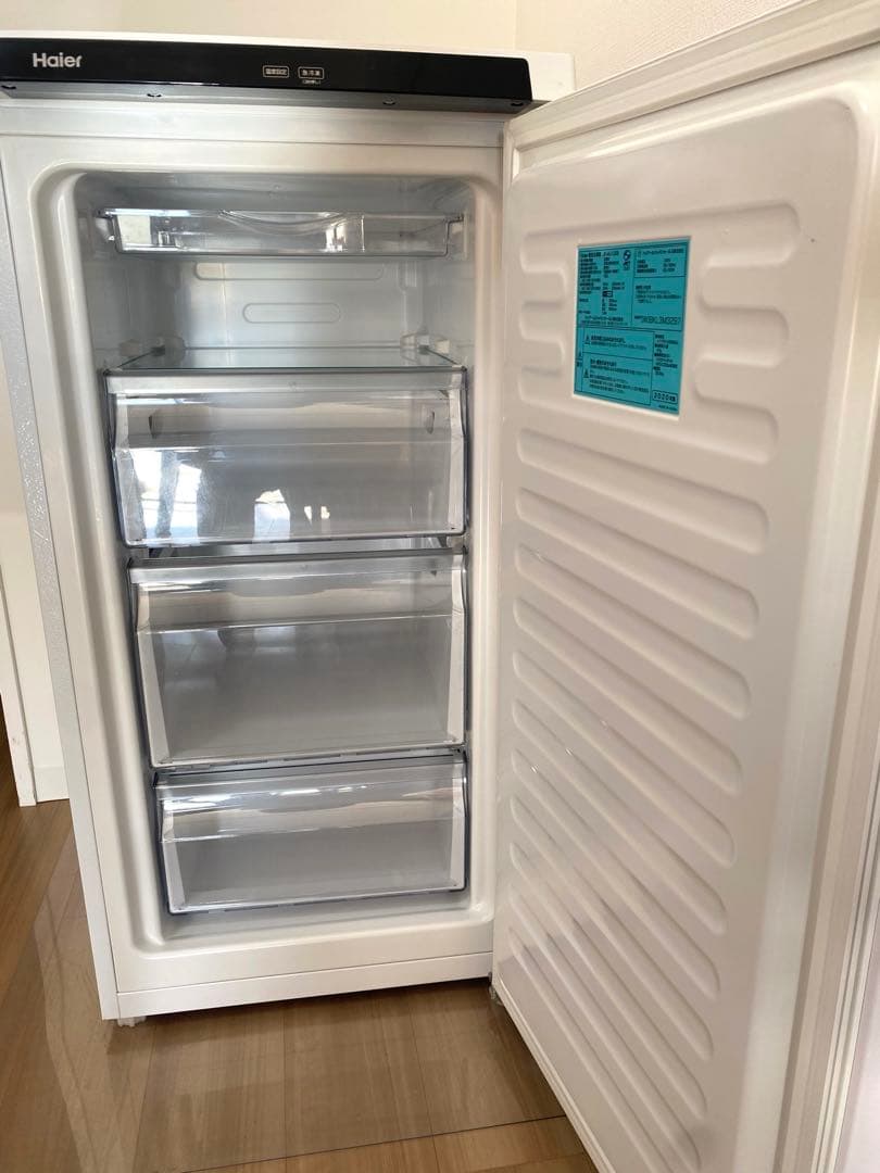 Haier 前開き式冷凍庫 102Lホワイト