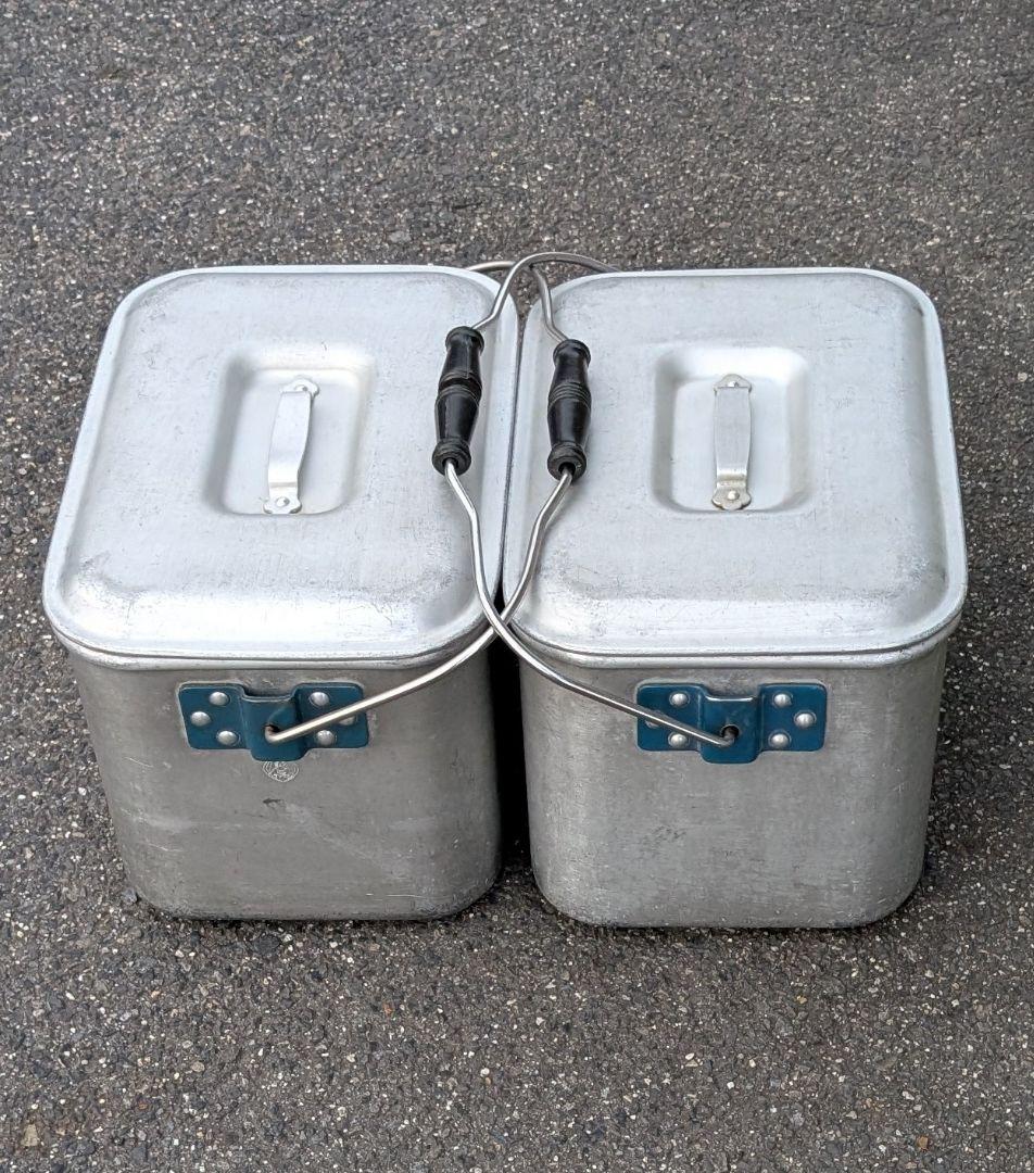 レトロ マツタカ アルミ製 アルマイト箱　アルミBOX バッカン 給食箱