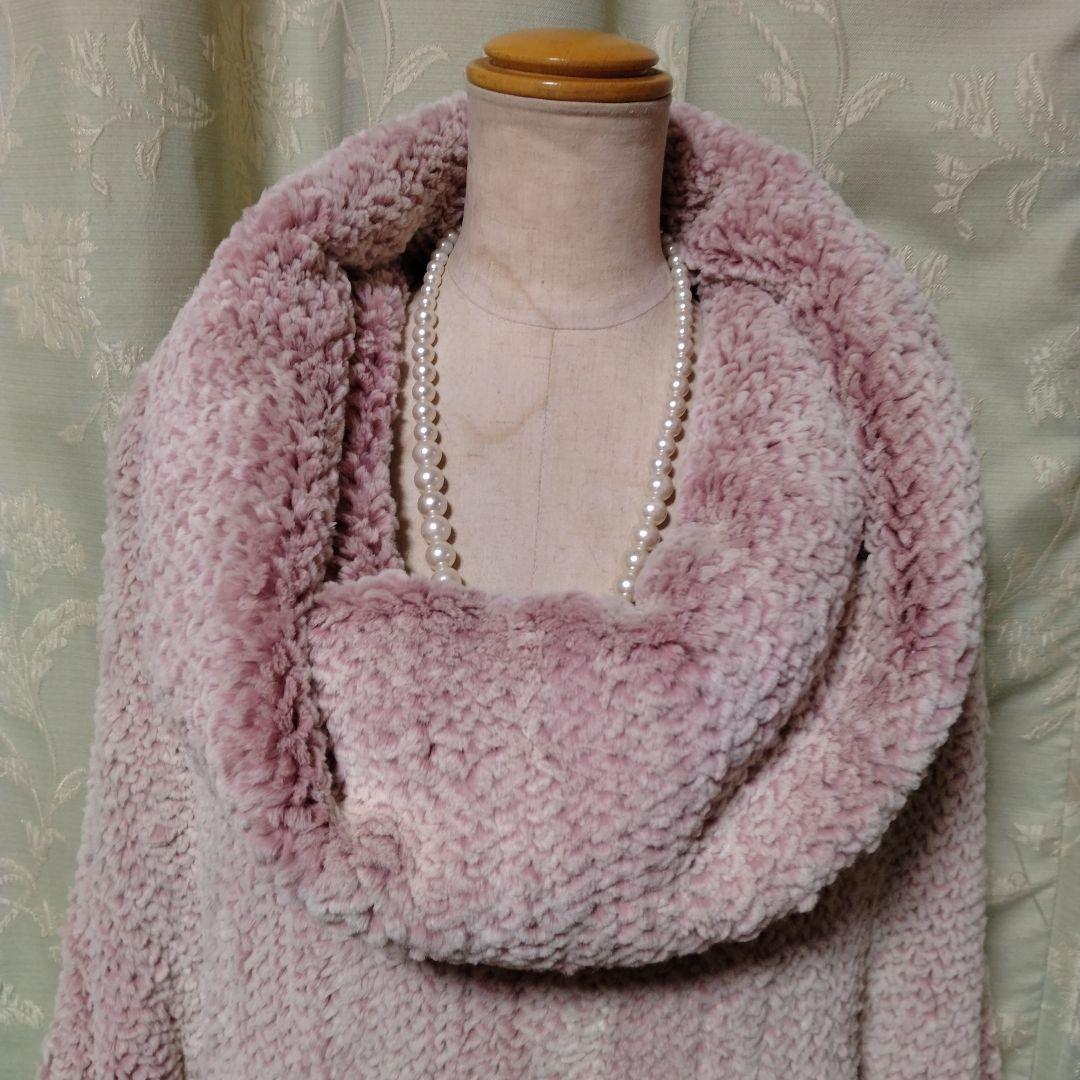 新品同様使用感無し✩イタリア製✩レッキス✩ピンク✩被り✩アウター✩前ポケット有り