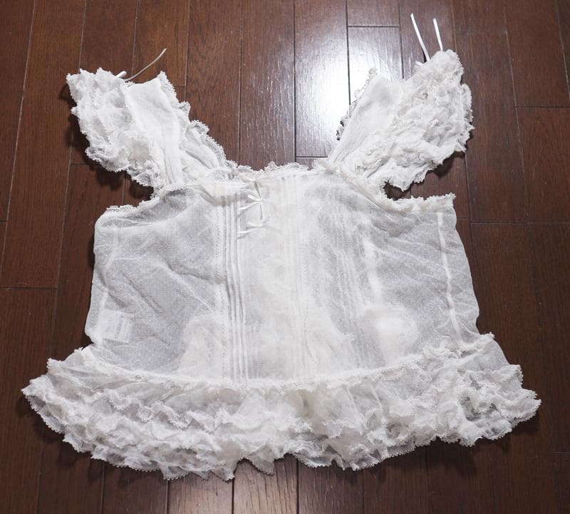 ス*ラ様 ピンクハウス♡ハートワッペン付き♡チュールレースのキャミソール