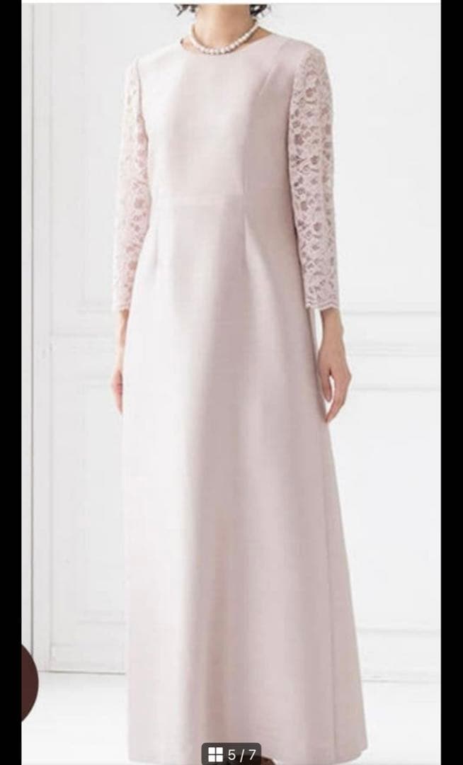 フォーマルロングワンピースと上着コサージュ