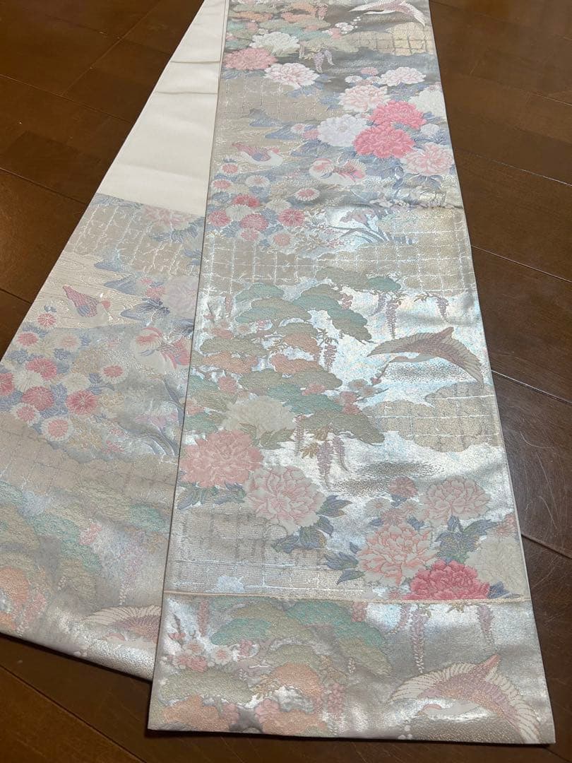 美品　未使用　しつけ糸付き　正絹訪問着　フルセット4点　卒業式　入学式　お宮参り