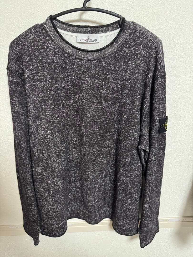STONE  ダークグレー 長袖トレーナー
