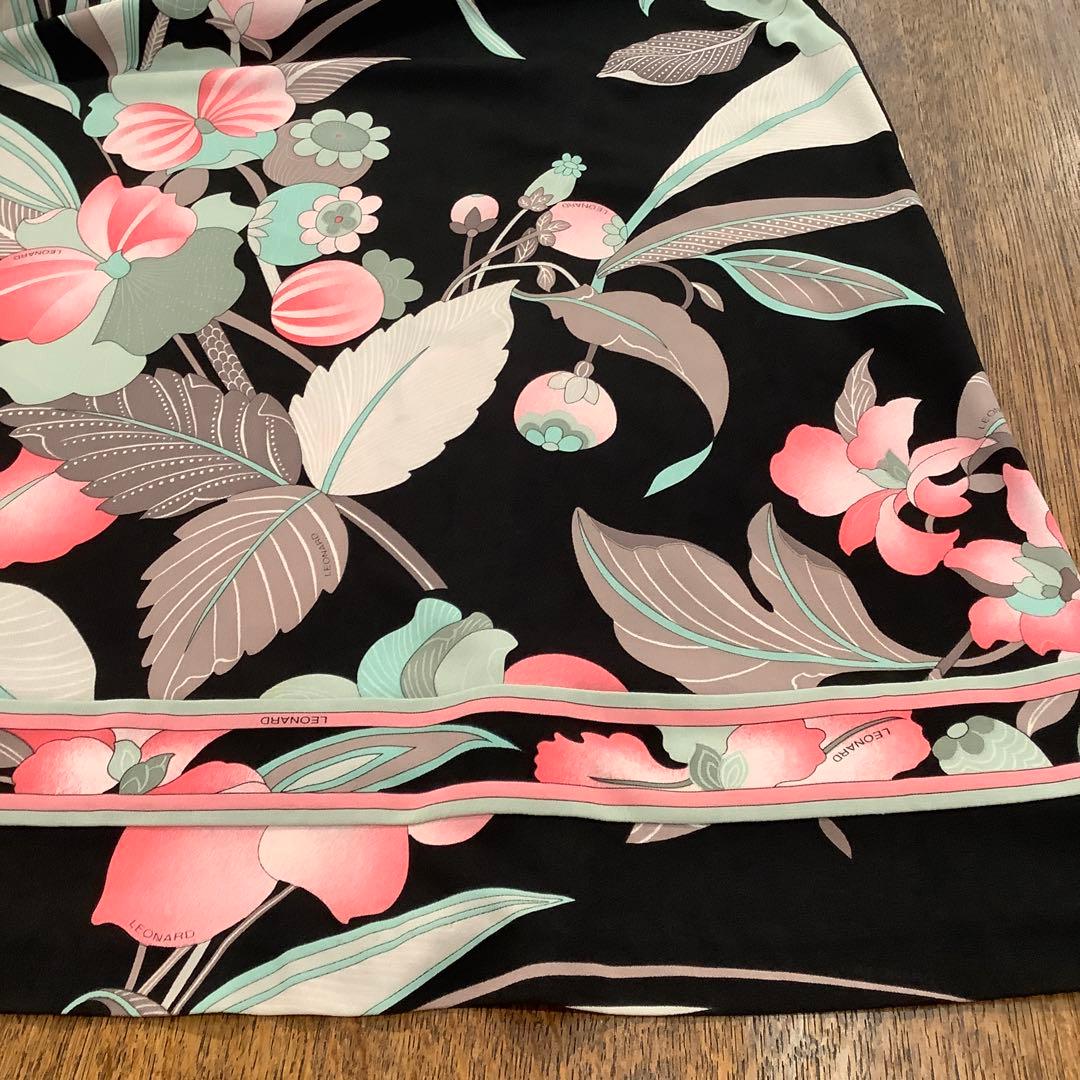 LEONARD FASHION レオナール　花柄ワンピース　サイズL