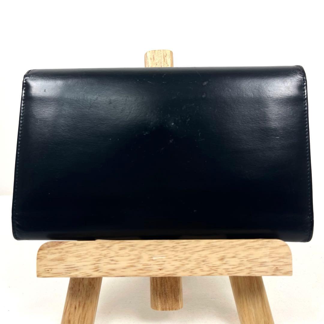 カルティエ　ゴールドパンサー　パンテール　ブラック　ミディアム　長財布　三つ折り