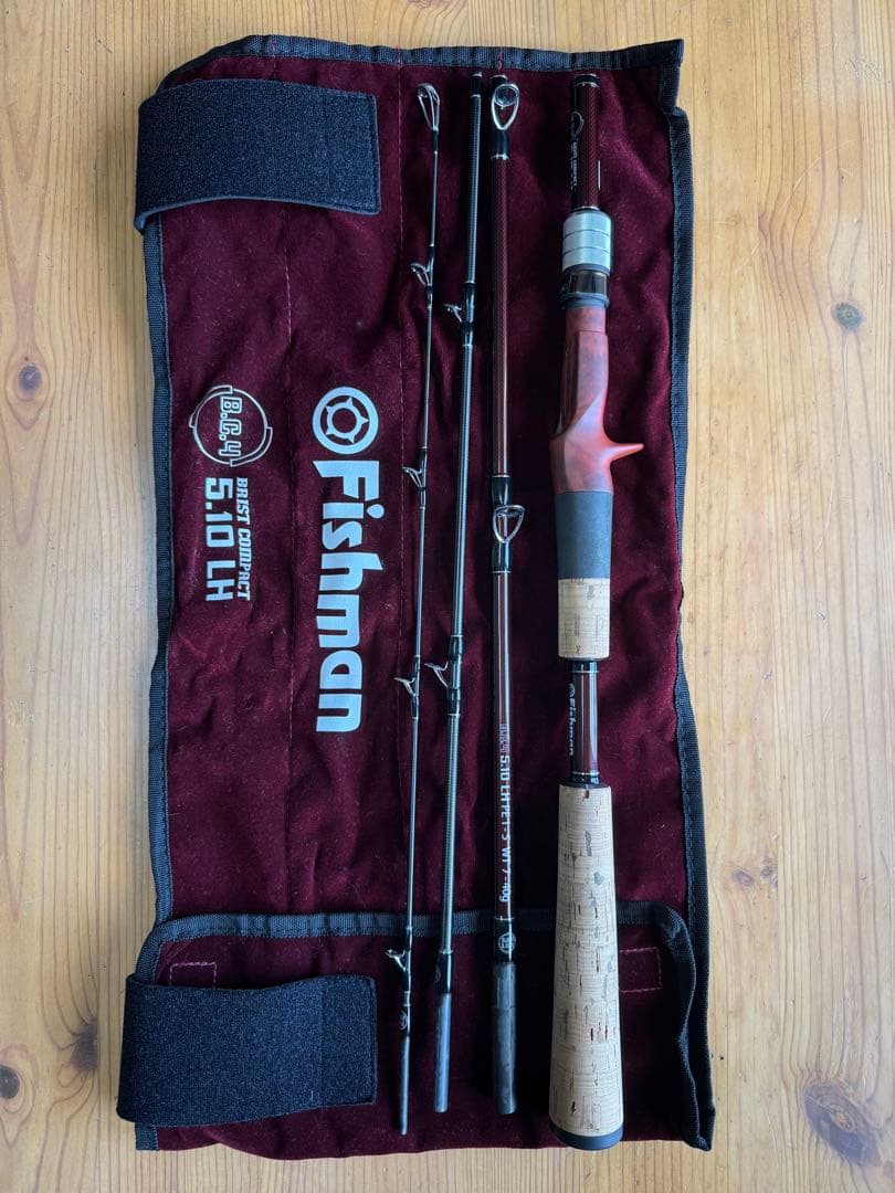 Fishman BC4 5.10LH ベイトロッド｜淡水5回使用・付属品あり
