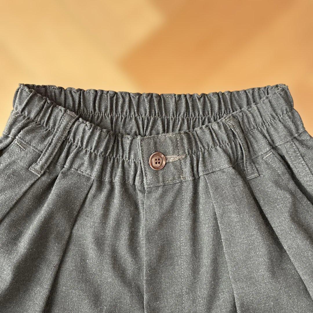 harvesty ハーベスティ サーカスパンツ スラックス チャコール1