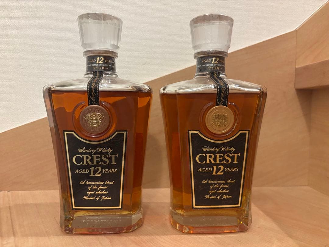 サントリー クレスト 12年 響マーク 向獅子マーク　セット700ml 43%