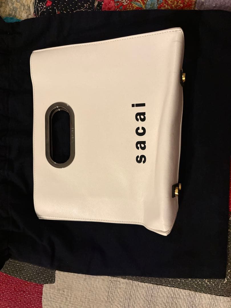 sacai ハンドバッグ ホワイト
