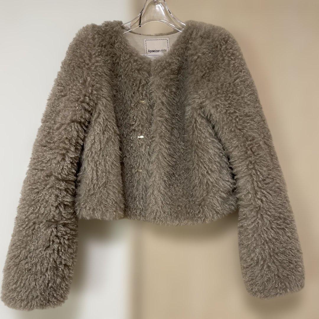 Apuweiser-riche ファーブルゾン ファー アウター ジャケット