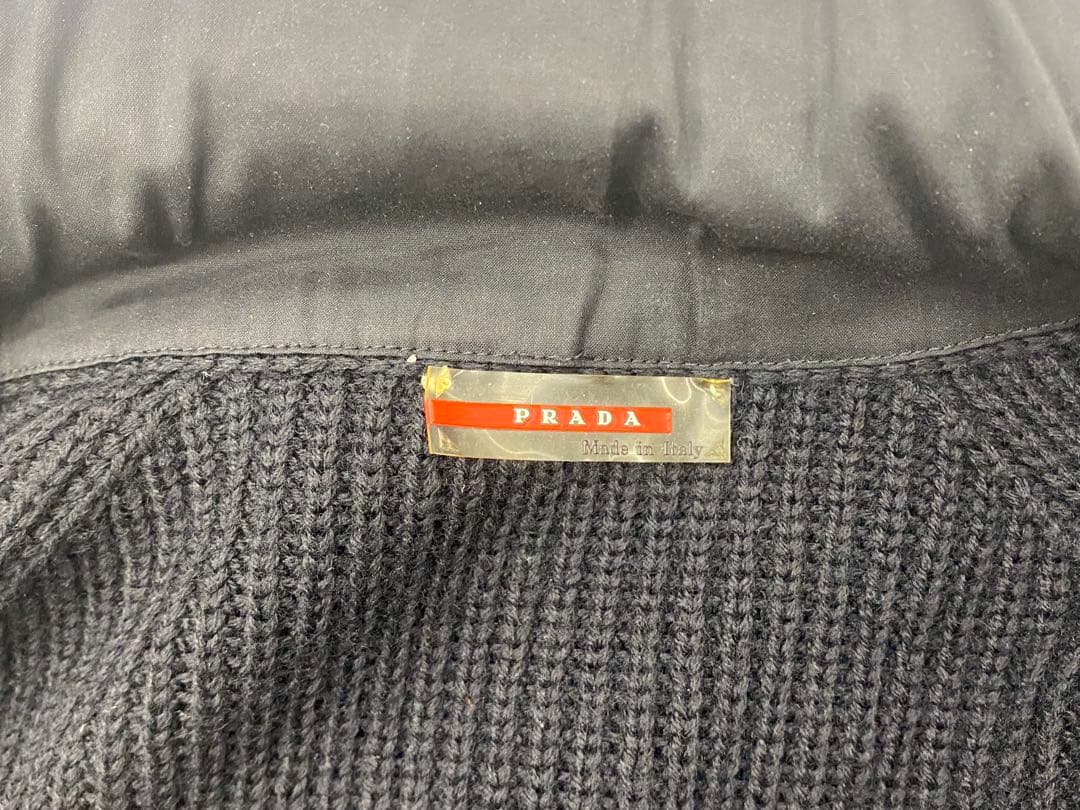 PRADA プラダ ニット ジャケット Mサイズ ブラック
