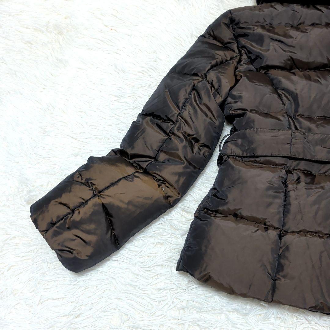 WEEKEND Max Mara ジャケット ダークブラウン 光沢 ベルト付き