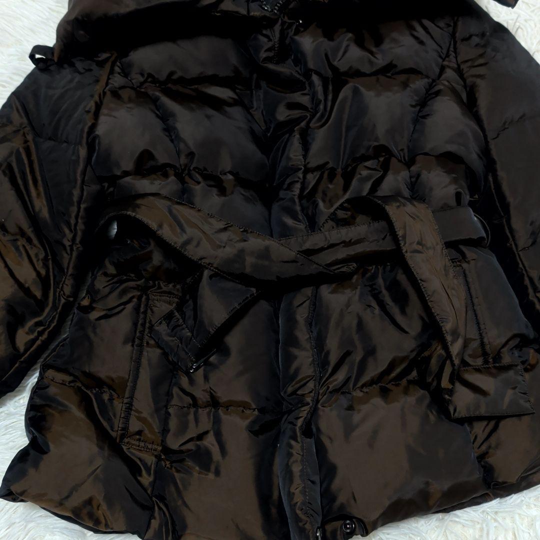 WEEKEND Max Mara ジャケット ダークブラウン 光沢 ベルト付き